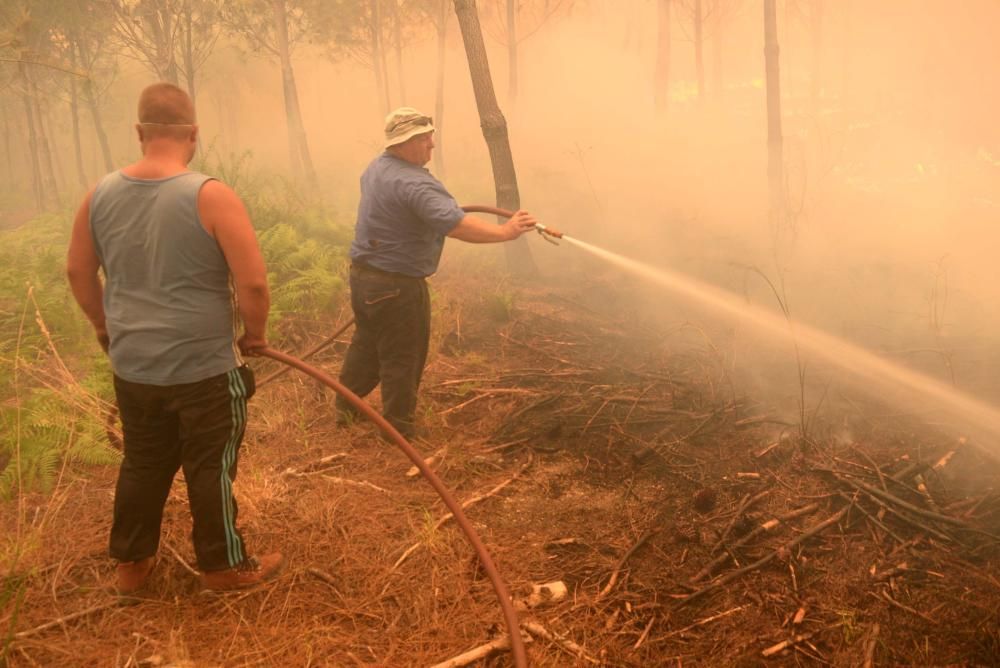 Incendio en Castroagudín