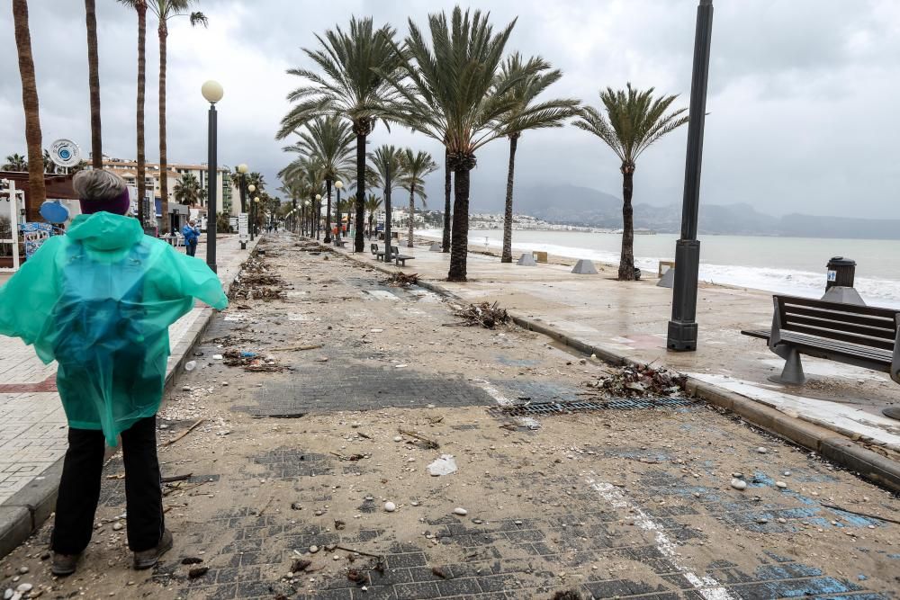 Consecuencias del temporal en Altea y l'Albir