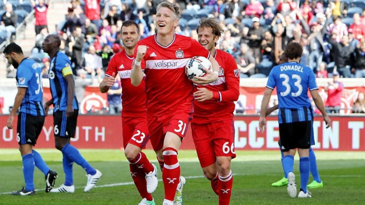 Schweinsteiger abrió su cuenta goleadora en la MLS