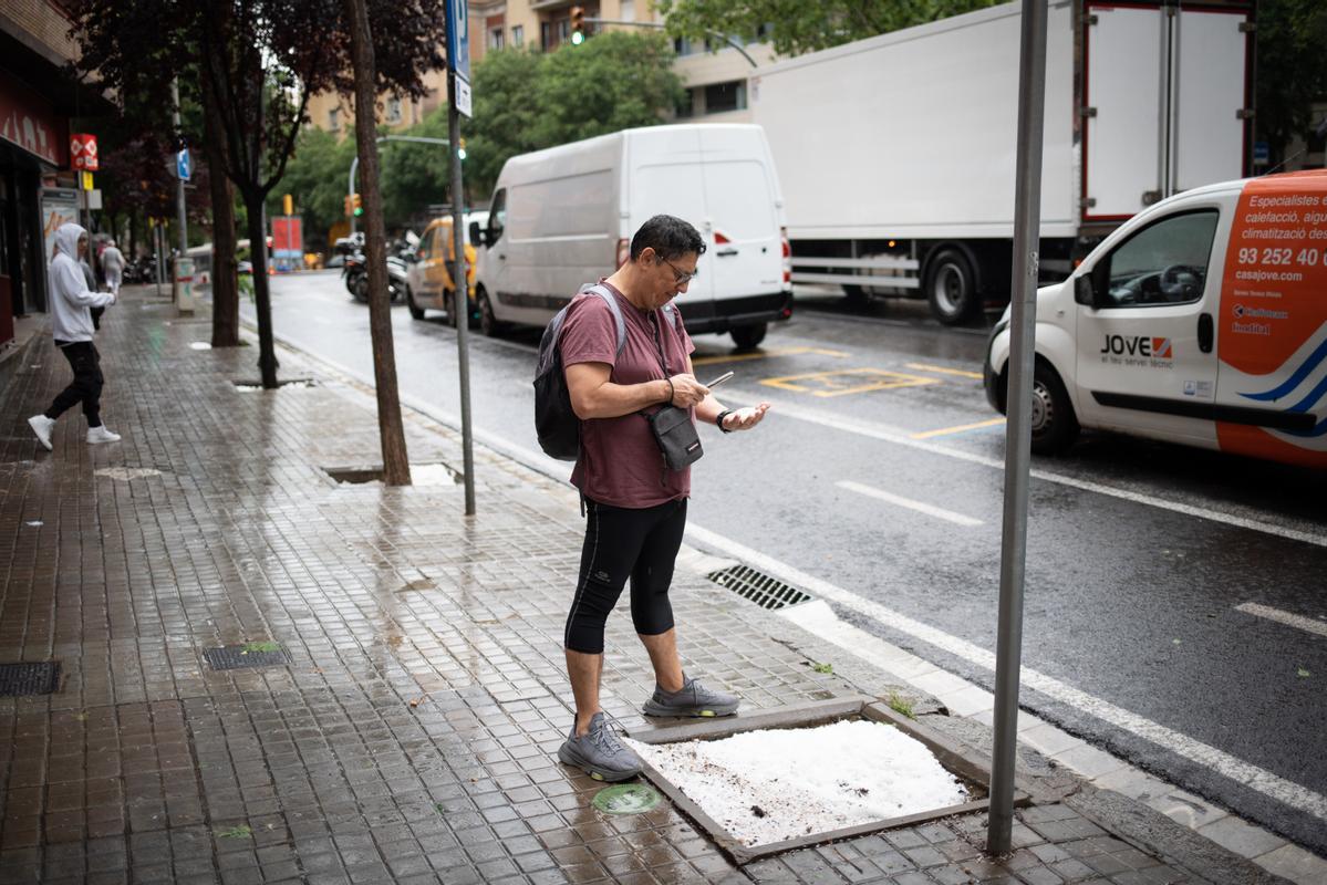 Granizo y tormentas en Barcelona