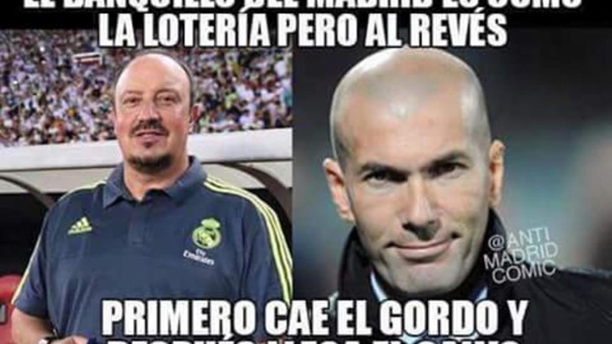 Memes de Benítez y Zidane