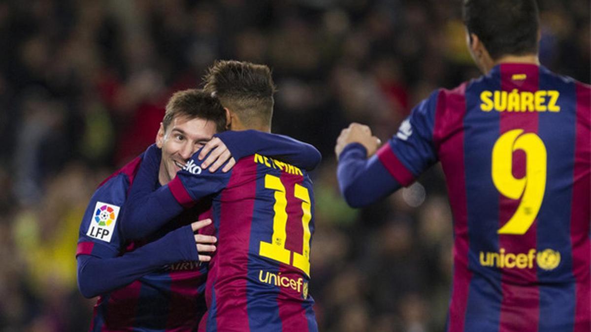 Messi, Neymar y Suárez marcaron ante el Elche