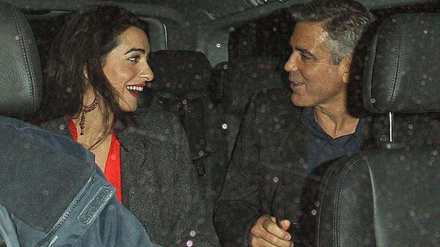 George Clooney y Amal Alamuddin.