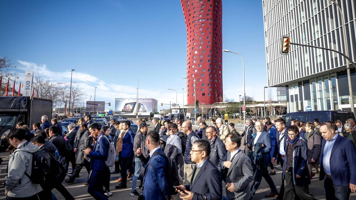 Inauguración del Mobile World Congress en la Fira de Barcelona