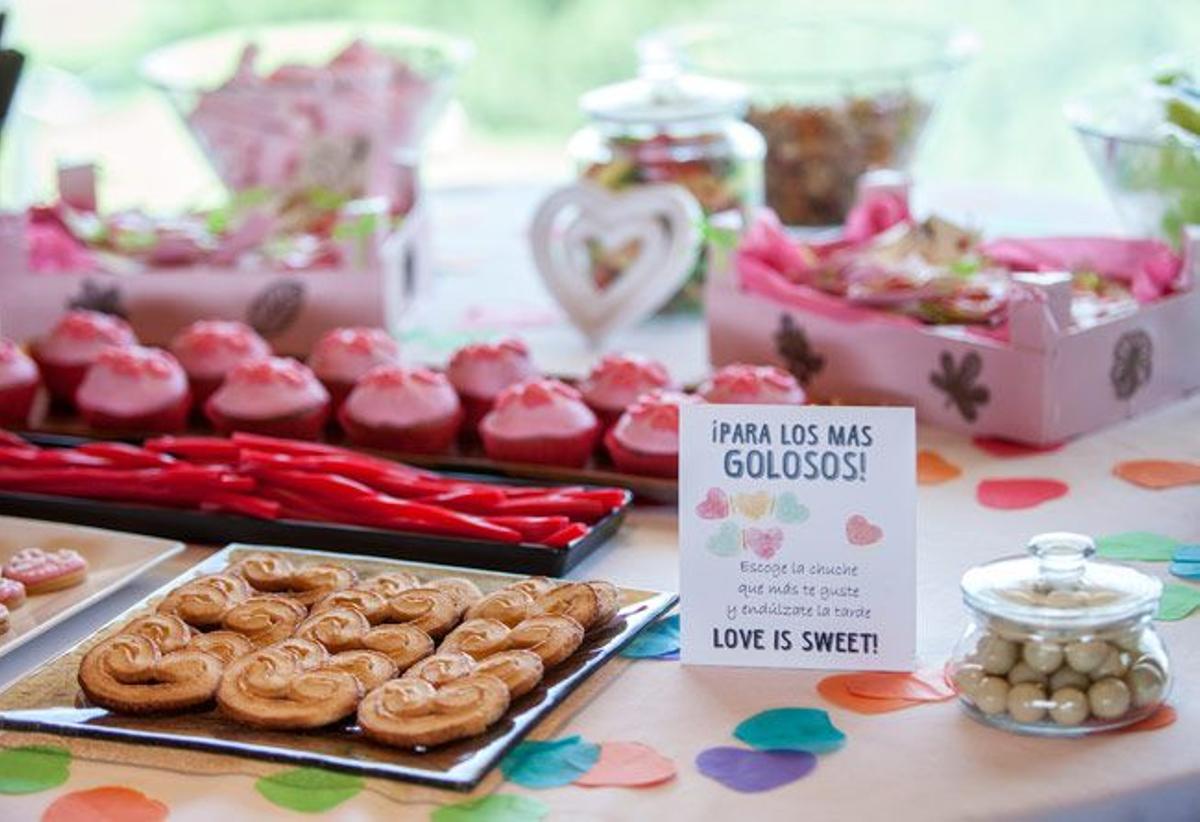 'Candy bar' en tu boda: dulces y bollitos