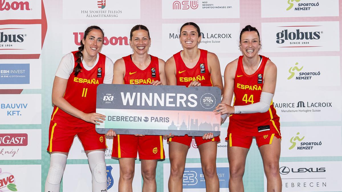 La selección femenina 3x3 celebra su billete a los Juegos Olímpicos de París