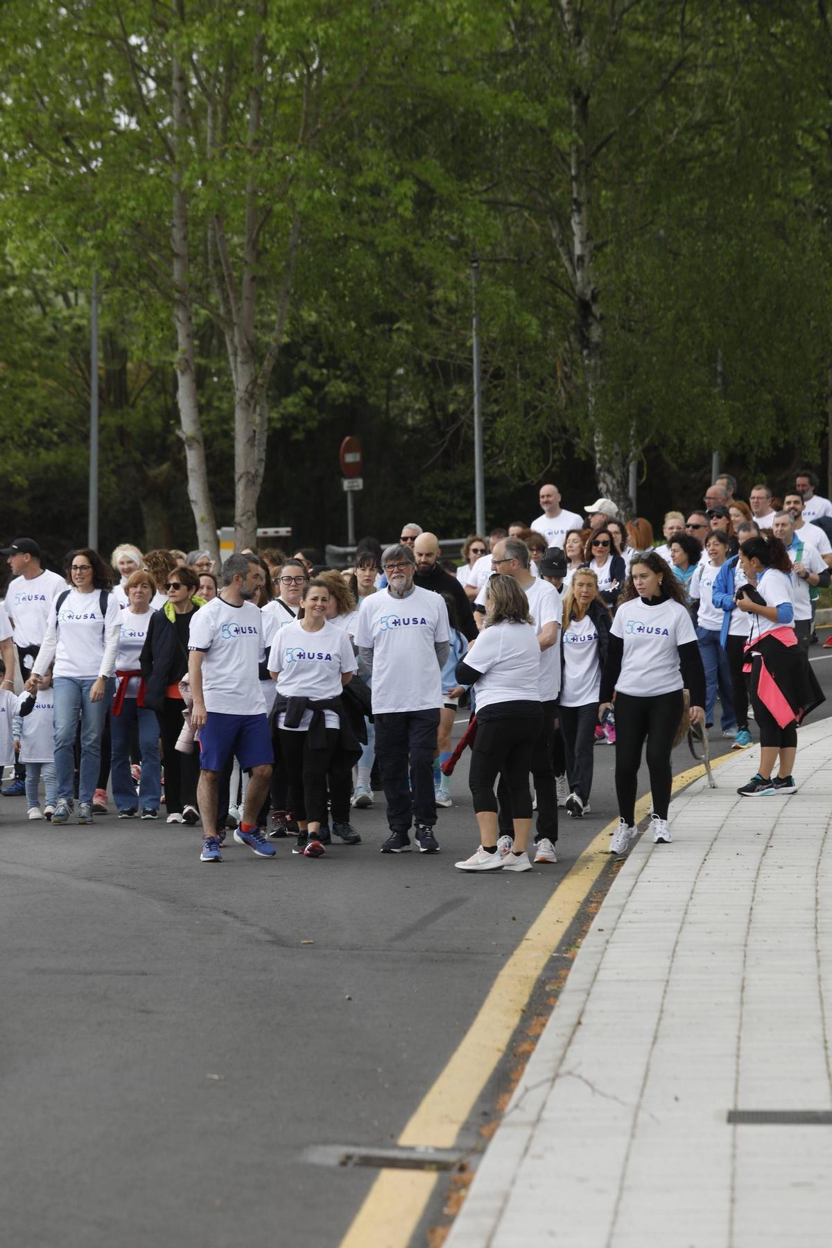 EN IMÁGENES: marcha conmemorativa del 50.º aniversario del HUSA, de Avilés EN IMÁGENES: marcha conmemorativa del 50.º aniversario del HUSA, de Avilés