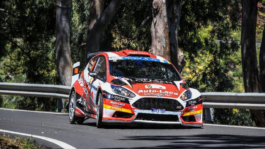 Luis Monzón, durante el Rally Islas Canarias 2019.