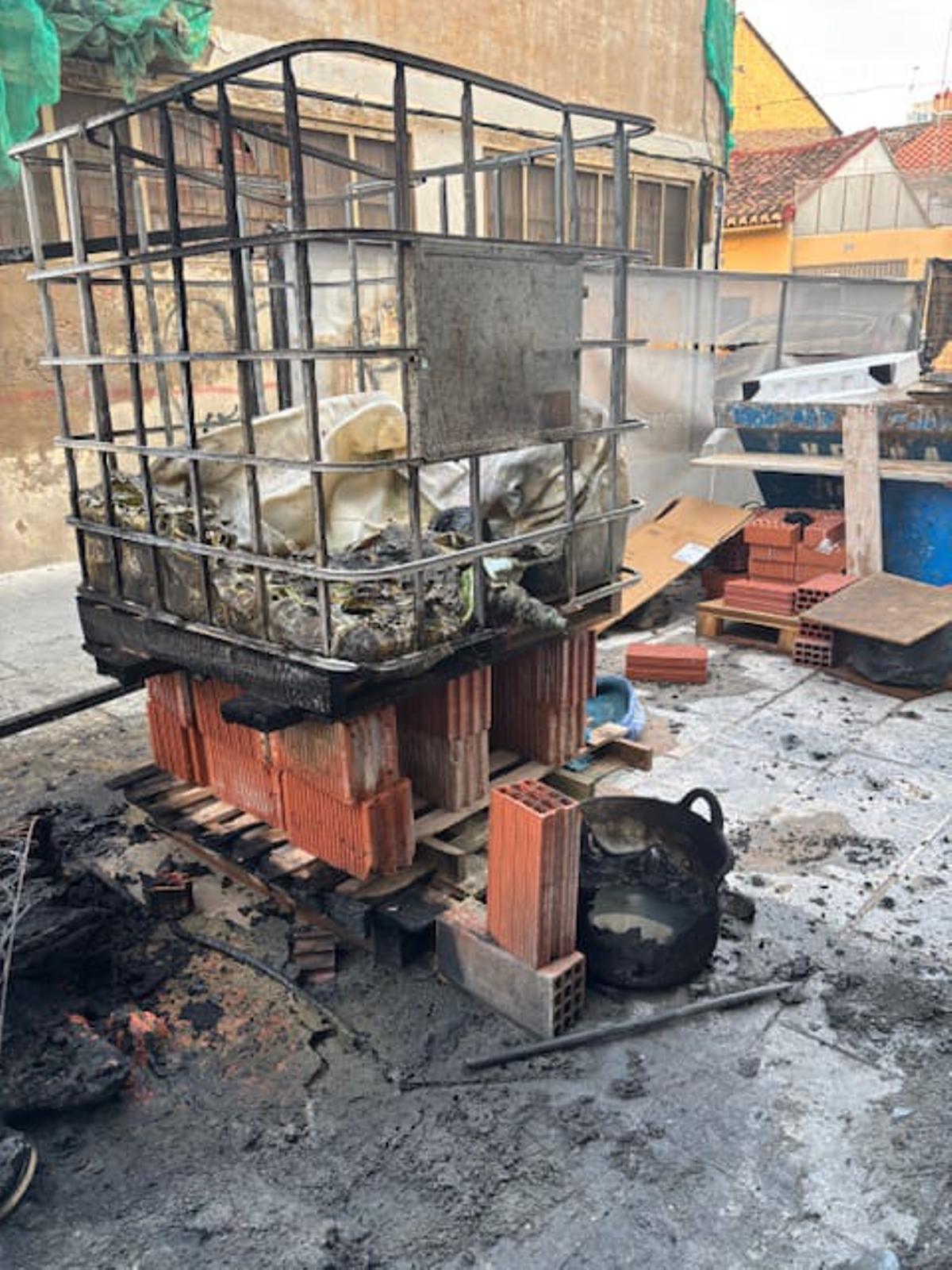 Daños del último incendio en la calle Pescadores