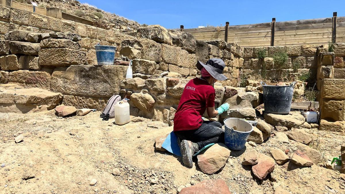 Los trabajos han comenzado en el lagar romano de La Figuera, en Biota.