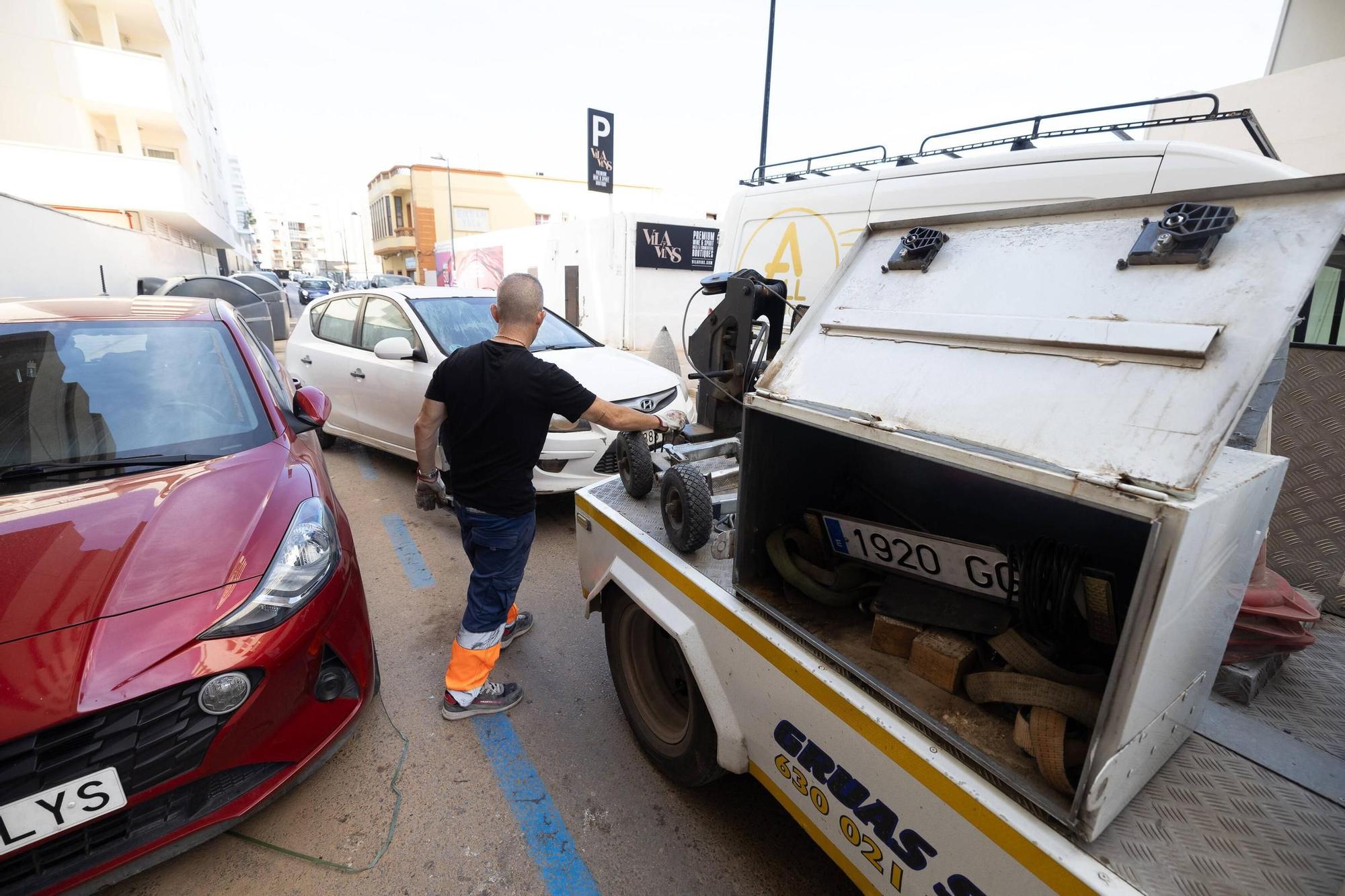 Así siguen los negocios afectados por la dana en Ibiza.