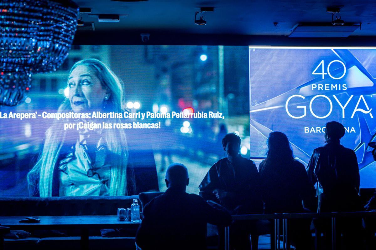 Fiesta de los nominados al Goya a mejor canción en Barcelona, en la coctelería Gatsby Fiesta de los nominados al Goya a mejor canción en Barcelona, en la coctelería Gatsby