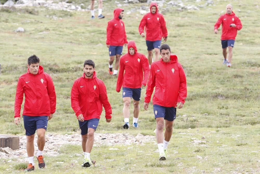 El Sporting entrena en Pajares