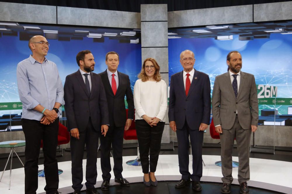 Eduardo Zorrilla, Daniel Pérez, Juan Cassá y Francisco de la Torre se han medido en la televisión andaluza en el segundo encuentro electoral televisado de lo que va de campaña.