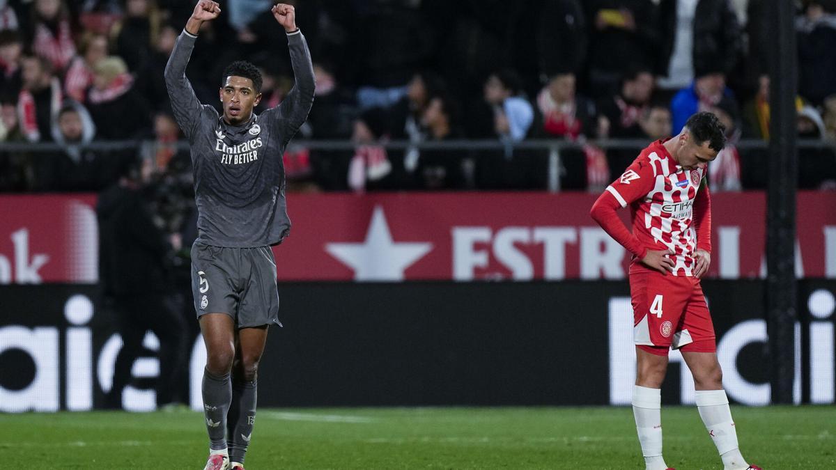 El Madrid golea a un estéril Girona y acecha al Barça