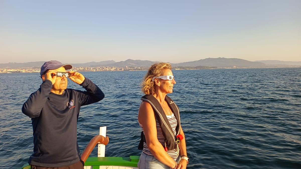 La singladura por la ría de Vigo.