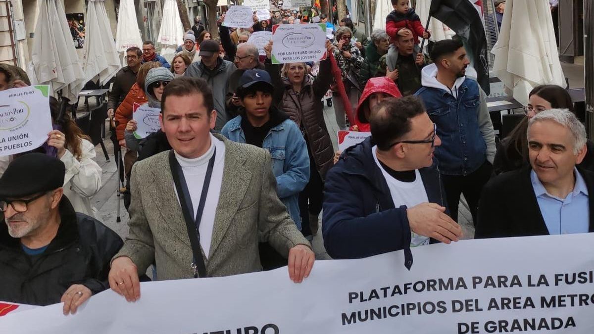 Un momento de la manifestación.