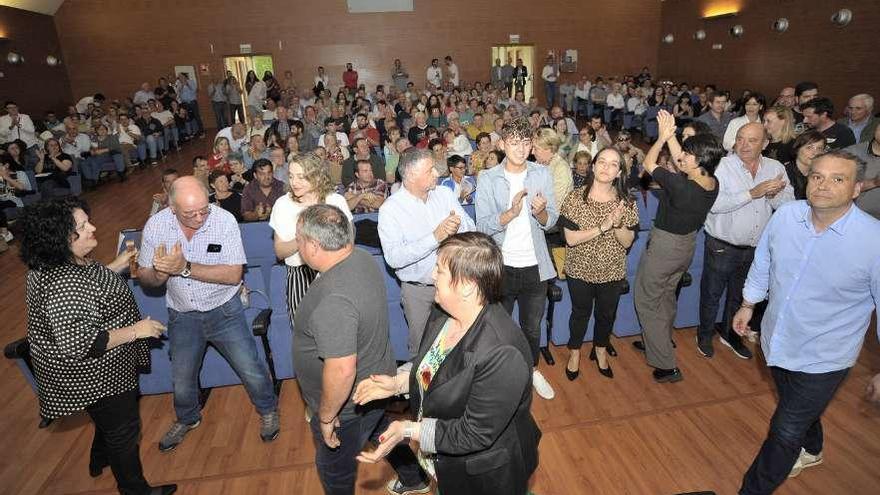 El mitin tuvo lugar anoche en un abarrotado Auditorio Manuel Dopazo. // Bernabé/Javier Lalín