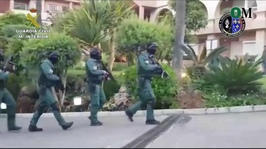 Operación antidroga de la Guardia Civil en Nerja, Marbella y Estepona