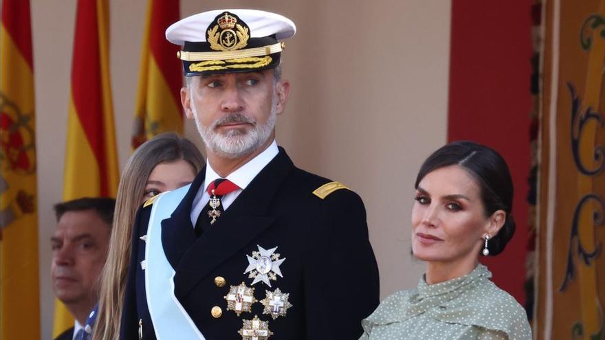 König Felipe VI. von Spanien und Königin Letizia von Spanien nehmen an einer feierlichen Zeremonie zum «Tag der Hispanität» teil.