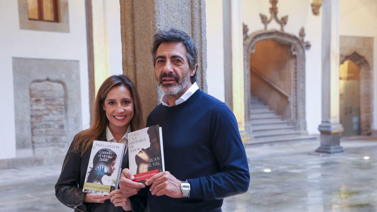 Juan del Val  y Ángela Banzas, en el Hostal este martes.