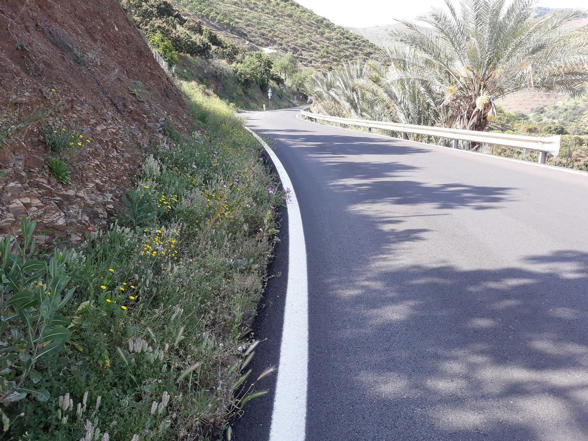La Diputación de Málaga mejorará la carretera MA-3108 de Benamargosa a Cútar.