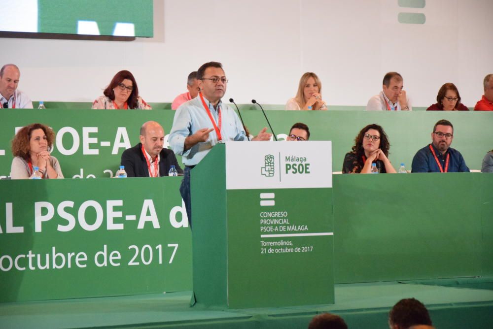 Miguel Ángel Heredia, secretario general saliente, durante su intervención.