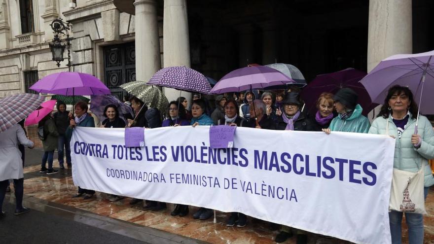 Concentración en València el pasado 1 de mayo.