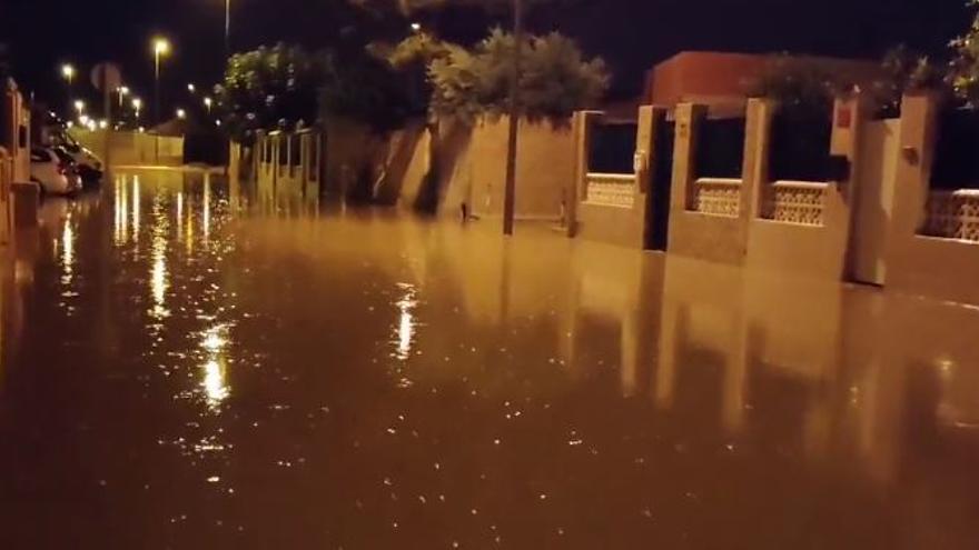 Fuertes lluvias en Santiago de la Ribera