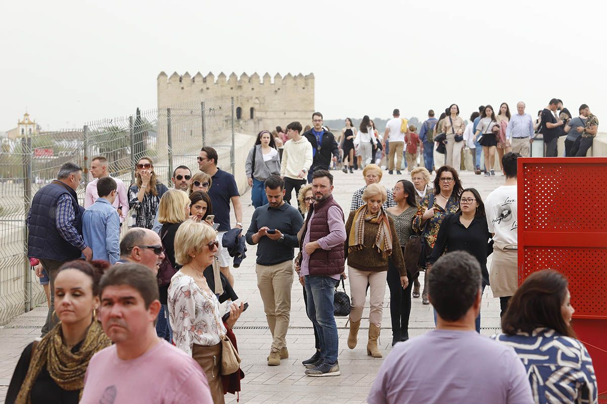 Los turistas tomán Córdoba en el Domingo de Ramos