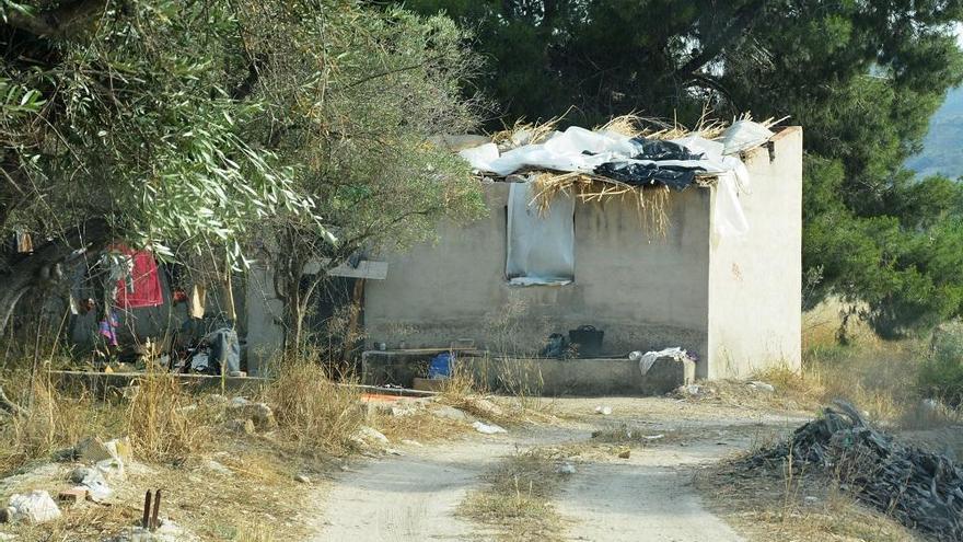 Vivienda rural donde vive el herido