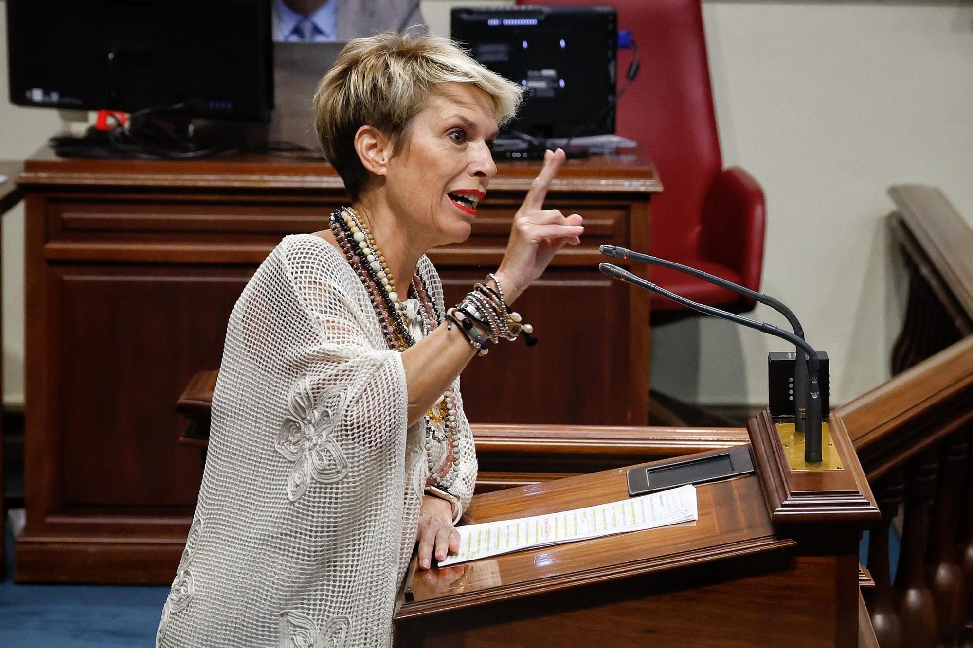 Pleno del Parlamento de Canarias, este miércoles
