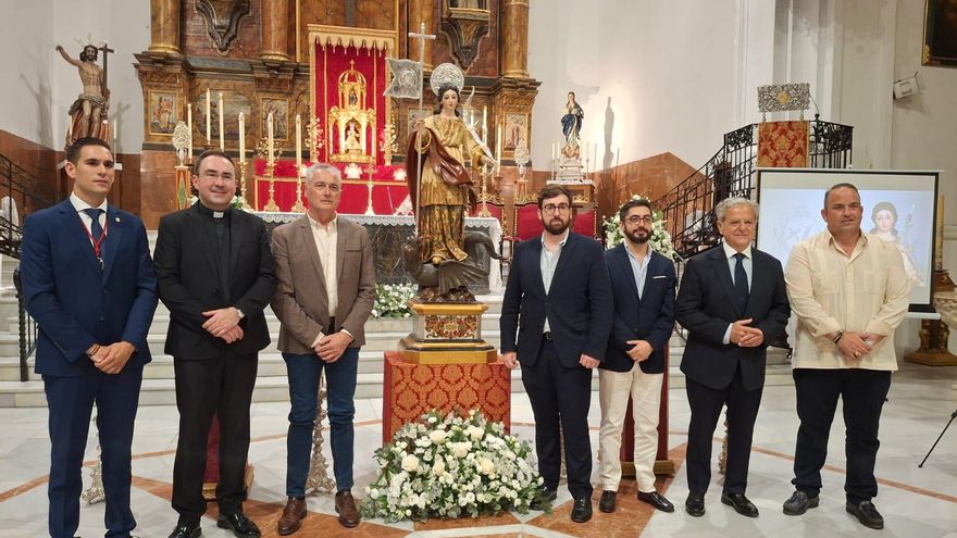 La imagen de Santa Marina regresa a Fernán Núñez tras su restauración