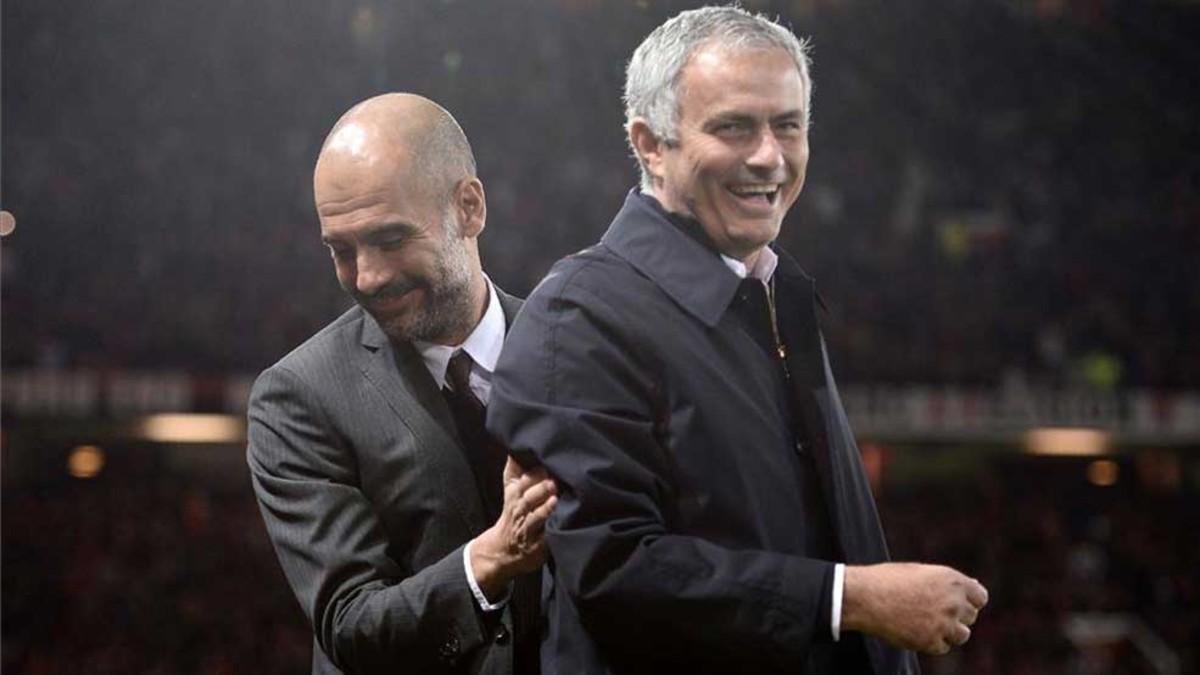 Guardiola y Mourinho se verán las caras este jueves