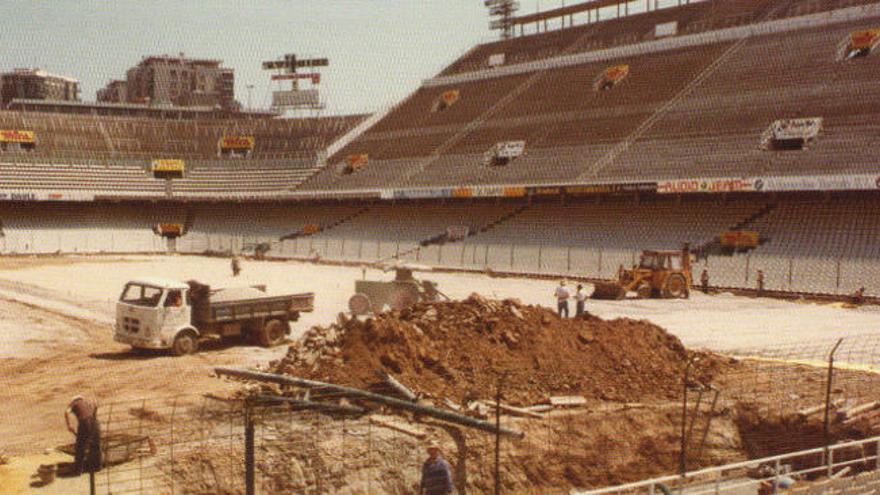 Mestalla cambiará el drenaje del año 1982