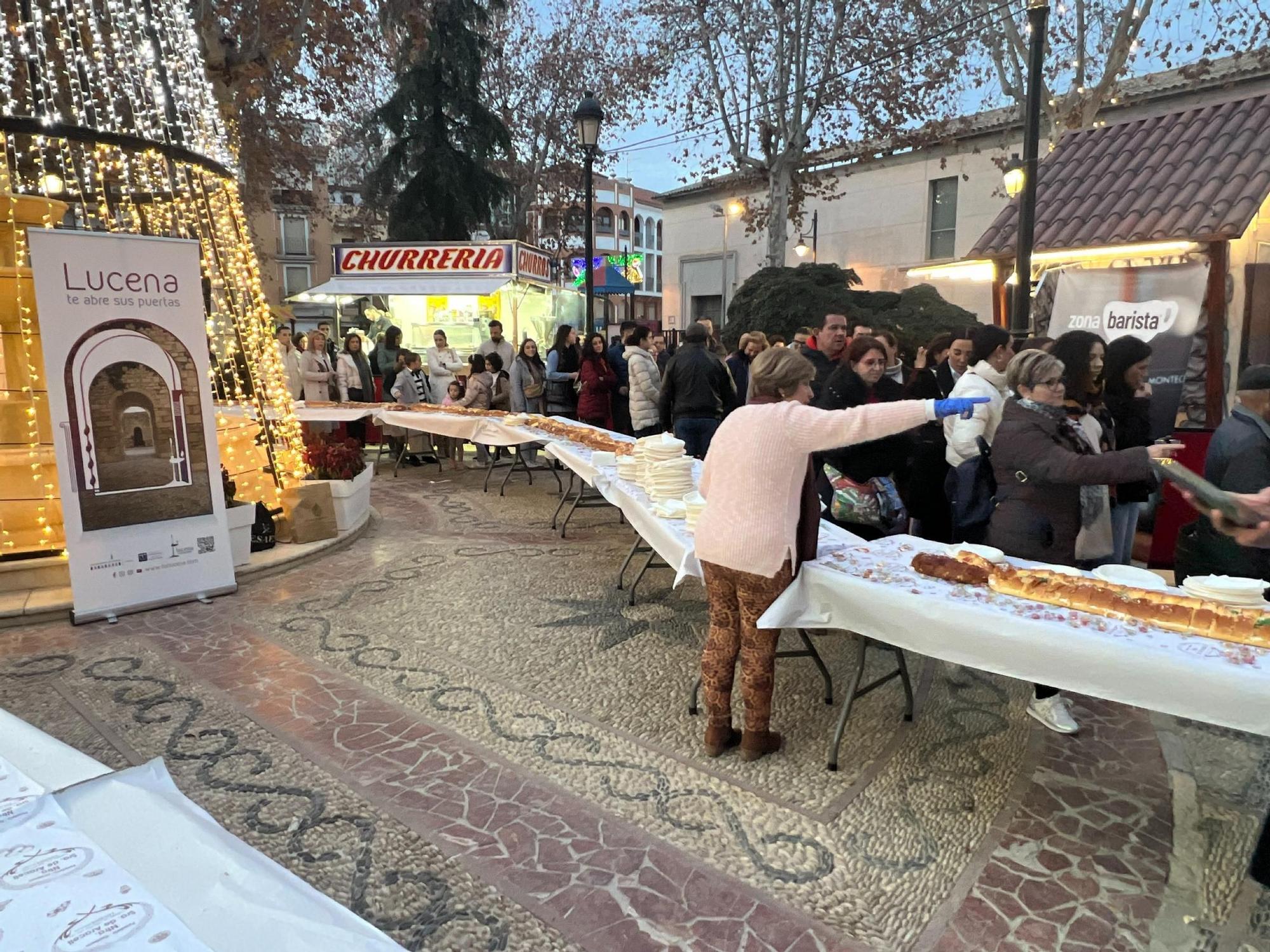 Roscón gigante en Lucena