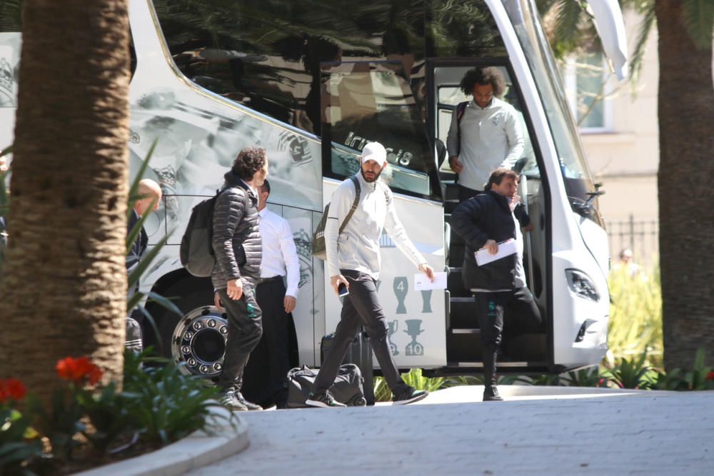 El Real Madrid llega a Málaga