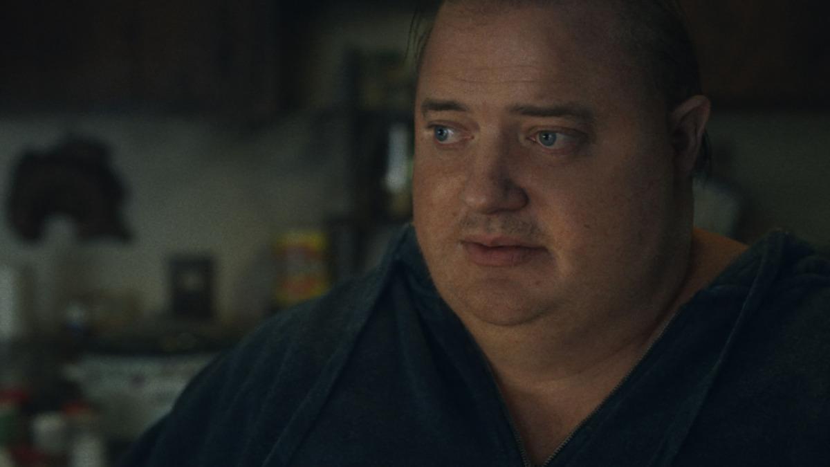 Así luce Brendan Fraser con casi 300 kilos de peso en The Whale, su nueva película