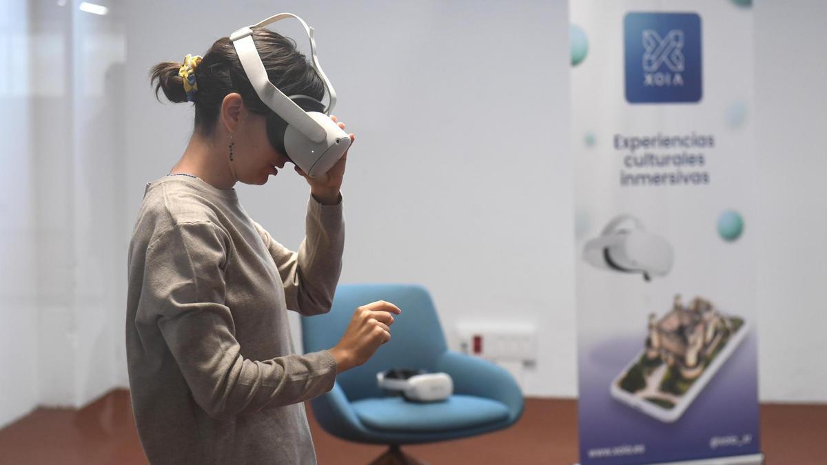 Demostración de realidad virtual de la empresa coruñesa Xoia en la Ciudad de las TIC.