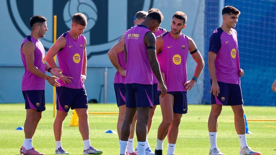 Último entrenamiento del Barça ante su enfrentamiento contra el Rayo