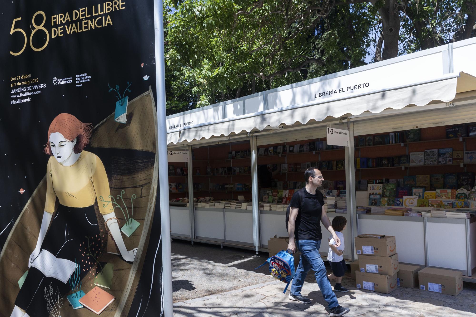 La Fira del Llibre calienta motores en los Jardines de Viveros