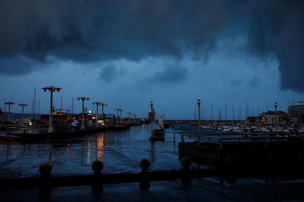 Temporal en Gijón.