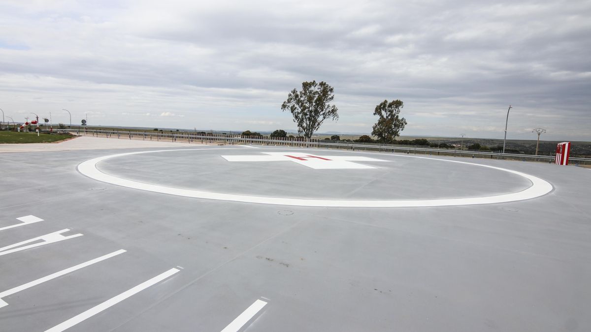 La base del helipuerto ya está finalizada y podrá estar operativa la próxima semana.