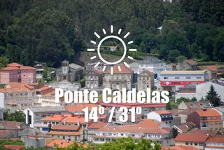 El tiempo en Ponte Caldelas: previsión meteorológica para hoy, martes 15 de julio