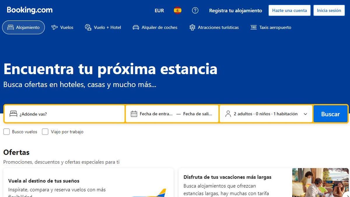 Nueva oleada de estafas en 'Booking' a través de la app de la plataforma.