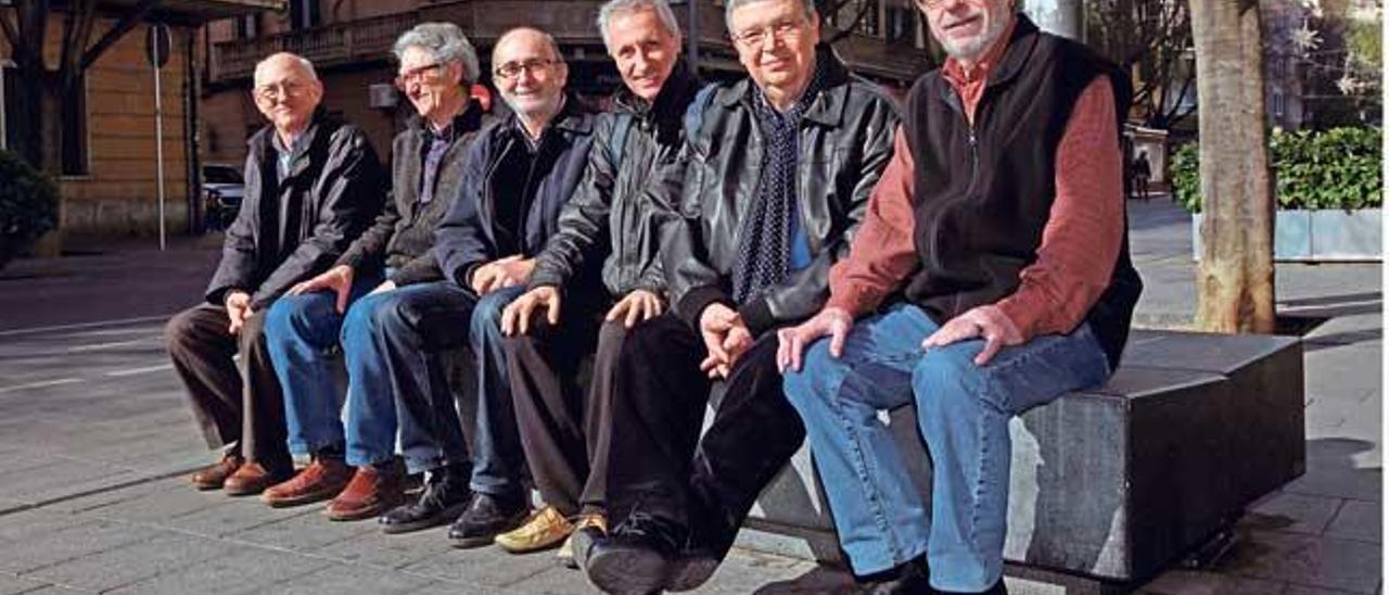 Perico Sánchez, Toni Martínez, Bernat Amengual, Emili Gené, Pep Candela y Ricardo Canet.