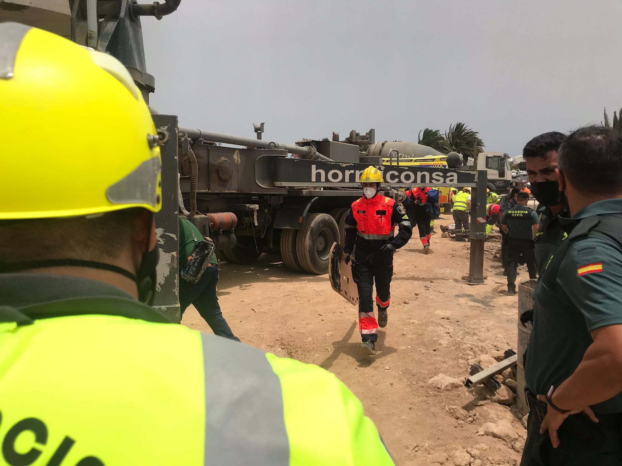 Accidente en una obra en Costa Teguise (09/06/21)