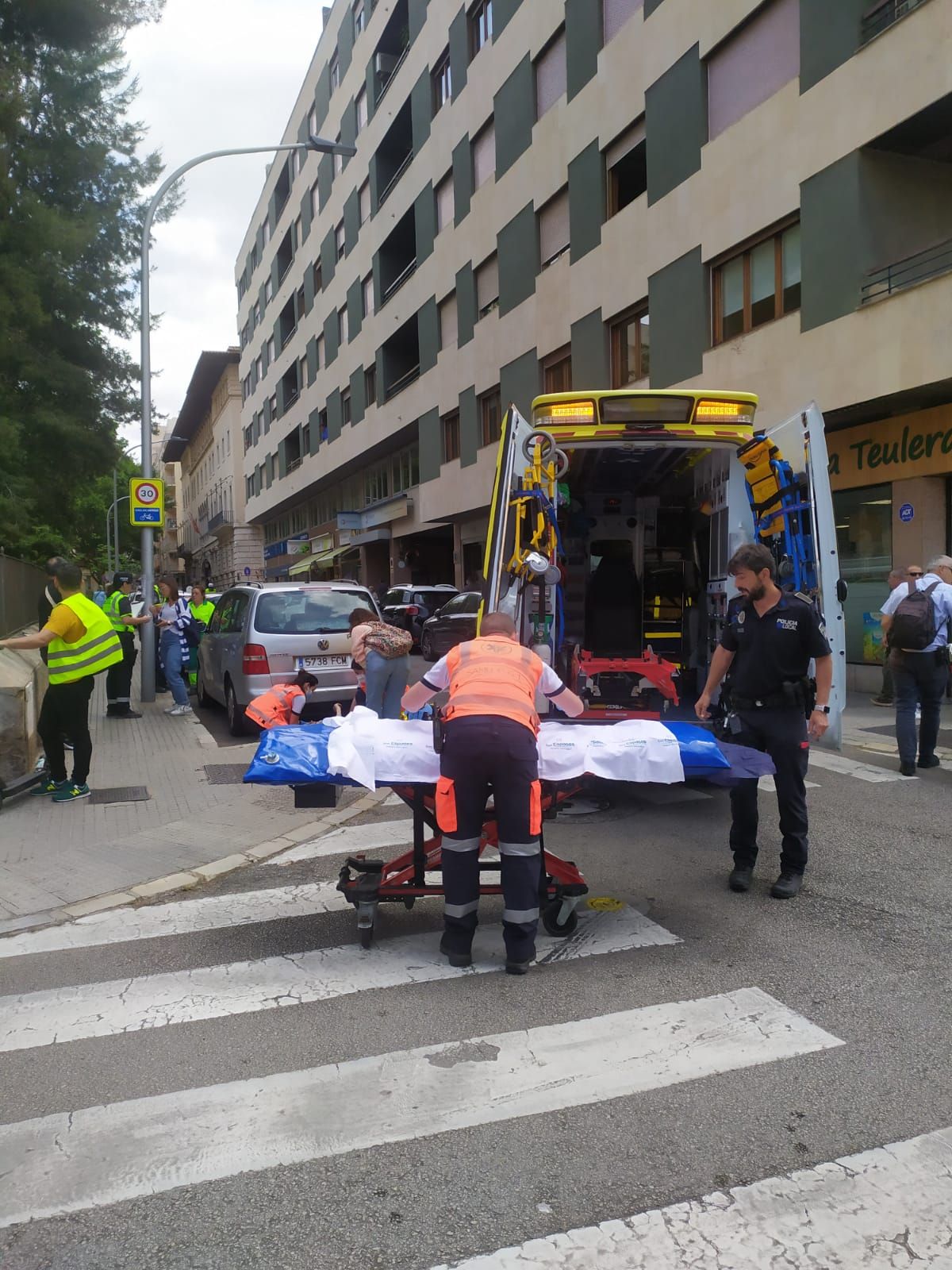 Un anciano, herido grave al ser atropellado en Palma