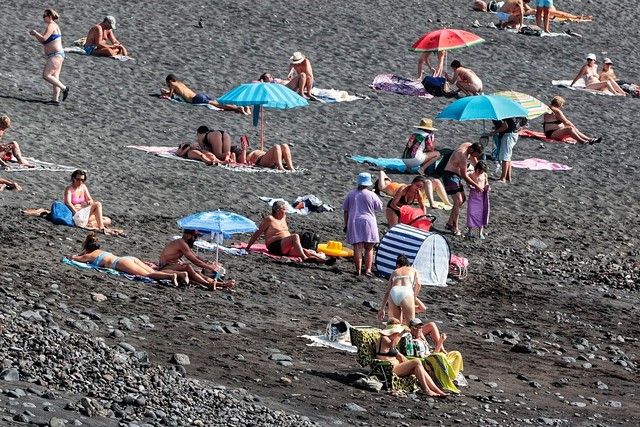 Playa Jardín, en Puerto de la Cruz