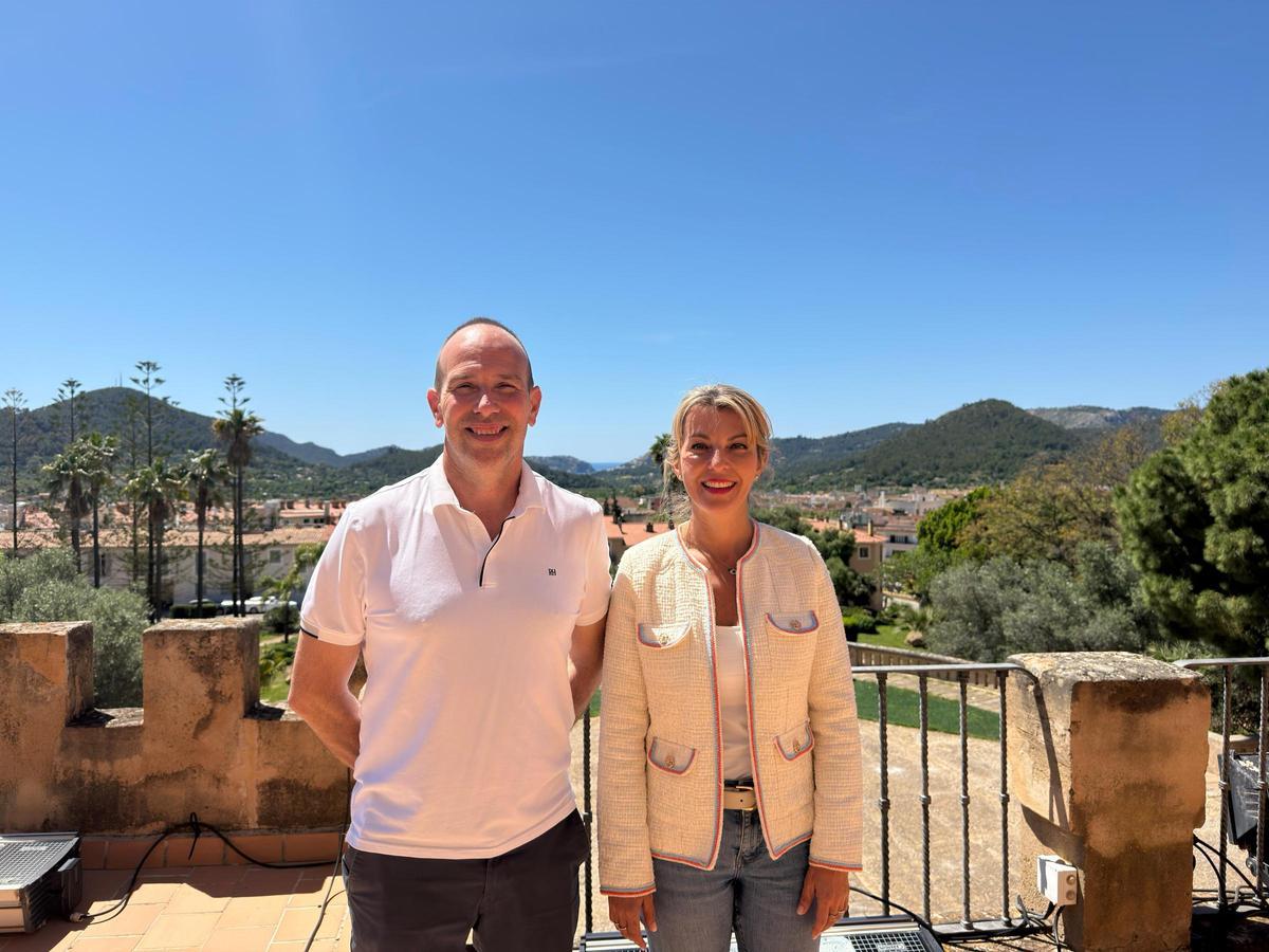 Estefanía Gonzalvo, alcaldesa de Andratx; y Joan Forteza, primer teniente de alcalde y responsable de Vías y Obras